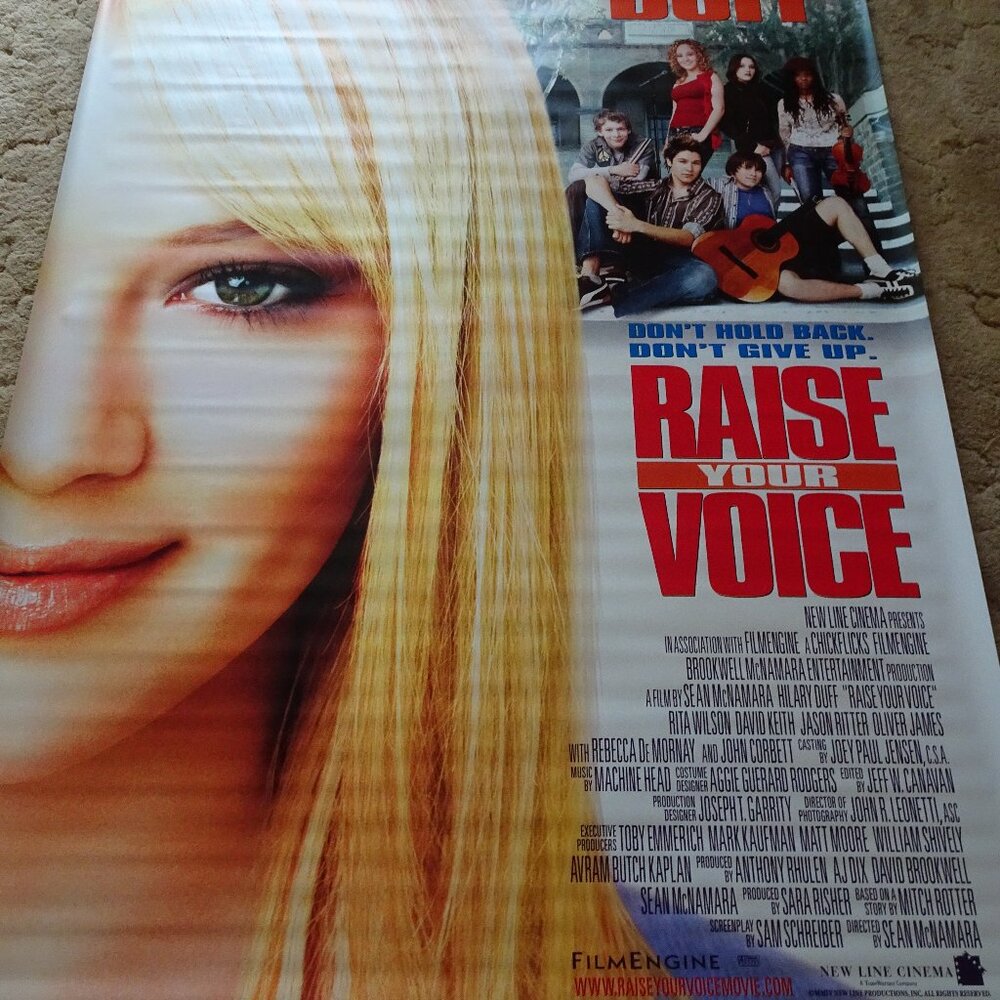 RAISE YOUR VOICE - MOVIE BANNER WITH HILARY DUFF